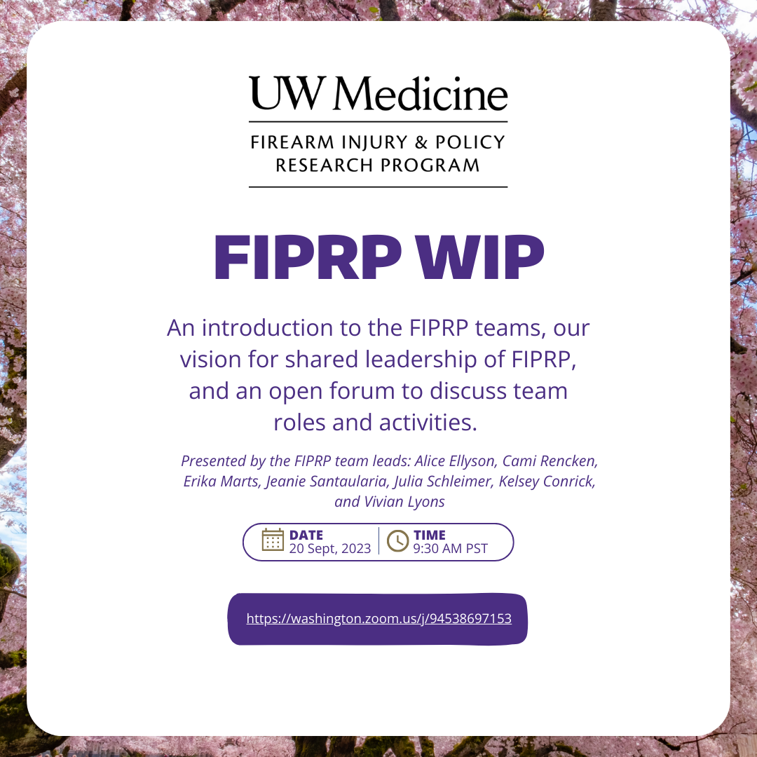 flyer for FIPRP WIP on 9/20